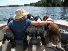 McFarlane family boating